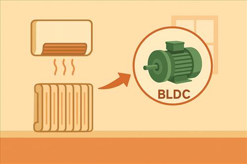 استفاده از BLDC در بخاری و سیستم‌های گرمایشی مدرن