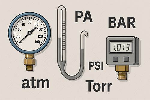 انواع واحدهای سنجش فشار