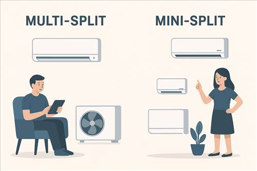 تفاوت Multi-Split با Mini-Split و کاربرد هرکدام