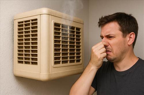 بوی بد کولر آبی از چیست؟